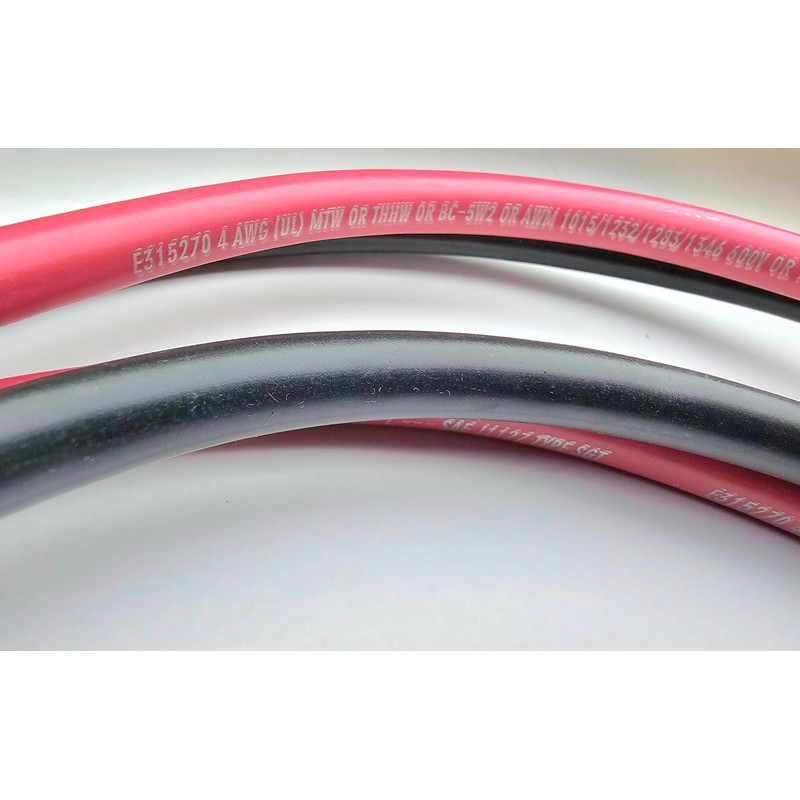 Pro Trucker 4.5 Foot Forklift Battery Extension Cable, 175A, 600V