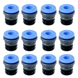 12 Pcs 3D Printer Pneumatic Valve Connector Head, PTFE ECAS04 Components Air Control Valve Connector Replacement Kit for Extruder 3D Printer Accessories, Push to Connect Fittings