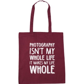 Hippowarehouse Photography Isn't My Whole Life It Makes My Life Whole Tote Shopping Gym Beach Bag 42cm x38cm, 10 litres