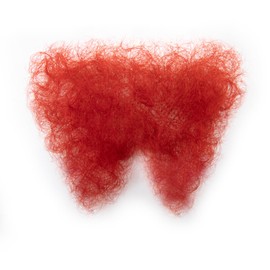 INFTOYCO Fake Private Hair Handmade Full Lace Biniki Body Hair, Invisible Realistic Corporal Hairs Fake chest hair mustache for Men and Women (Red)`