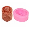 Sleeping Baby with Toy Bear Soap Mold - MoldFun Cute
