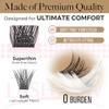 LASHVIEW Eyelash Extension Clusters, 168 Pieces, D Curl Clusters, Eyelash
