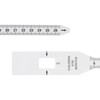 sourcing map 6Pcs Head Circumference Tape 26cm Plastic Measuring Rule