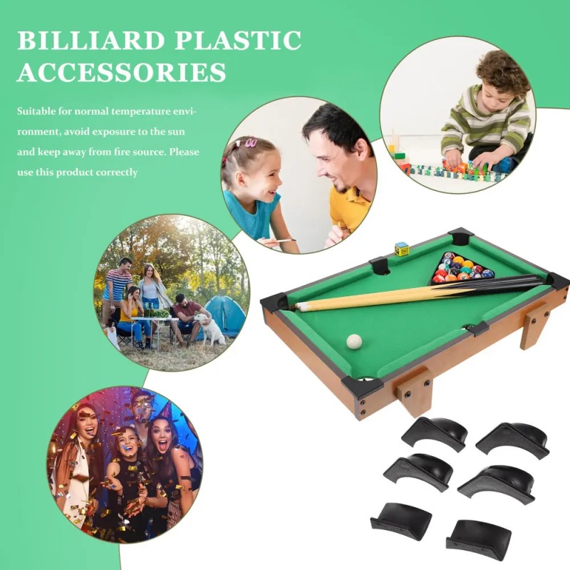 2 Sets Pool Table Middle Hole Mats Tail Hole Edges