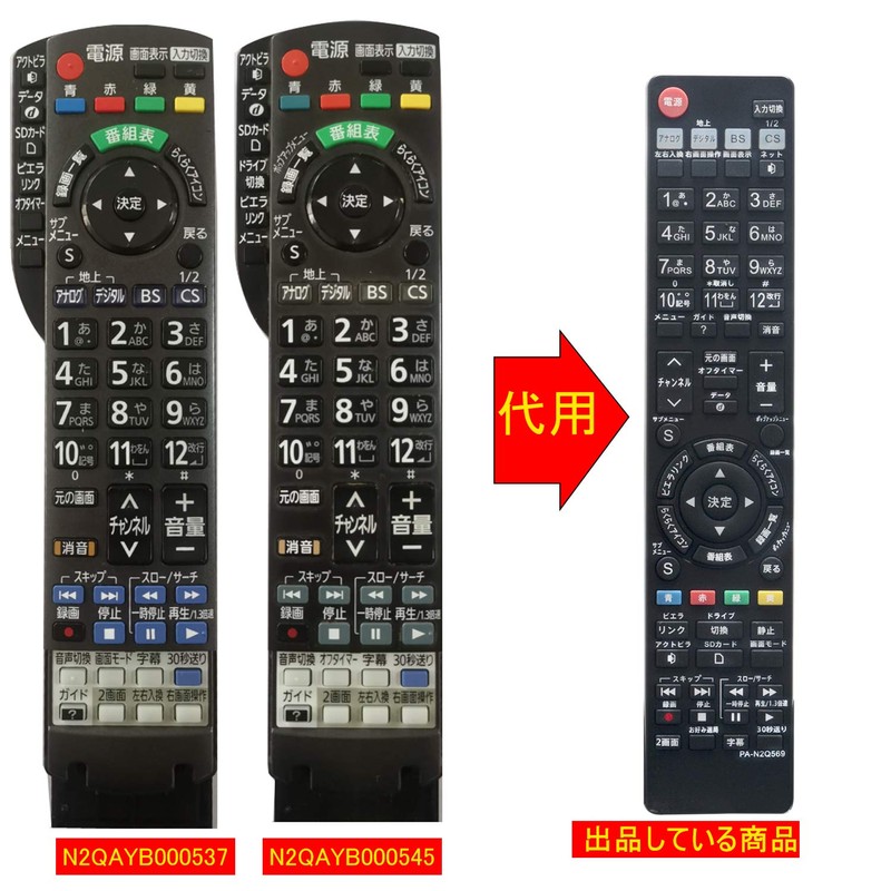 Winflike Replacement Remote Control Compatible with N2QAYB000588 N2QAYB000569 N2QAYB000537 N2QAYB000545