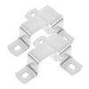 TEHAUX 3sets 4pcs Square Tube Clamps U Bracket Pipe Support