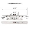 2 Point Bolt Mortise Lock Replacement Fits for Pella Storm