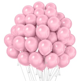 Pink Balloons, 50 PCS 12 Inch, Light Pink Balloons, Pastel Pink Balloons, Baby Pink Balloons, Pale Pink Balloons, Pink Party Decorations, Balloons for Birthday Wedding Baby Shower Party Decorations
