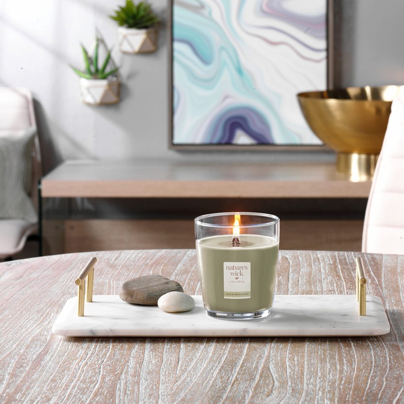 Nature's Wick Sage & White Pepper Scented Candle 10 ounces