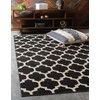Unique Loom Trellis Collection Moroccan Lattice Black Area Rug (7' 0 x 10' 0)