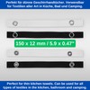 24 Pack 150 x 12 mm Loops in White with