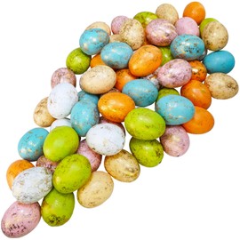 Winlyn 60 Pcs 6 Colors Foam Easter Eggs Pastel Easter Eggs Decorations Gold Leaf Easter Eggs Small Decorative Gold Speckled Eggs for Easter Basket Fillers Table Setting Spring Party Party Favors