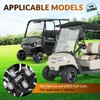 CLUBRALLY Chrome Wheel Lug Nut Kit for EZGO, Club Car