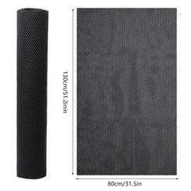 Multipurpose Non Slip Mat, 80x130 cm Anti Slip Rug Underlay Non Slip Matting Roll Anti Slip Rug Gripper Roll Pad Cuttable Carpet Underlay Drawer Liners Waterproof Floor Mat for Home Office Cars(Black)