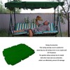 Waterproof Outdoor Swing Canopy Replacement 420D Silver Coated Oxford Fabric