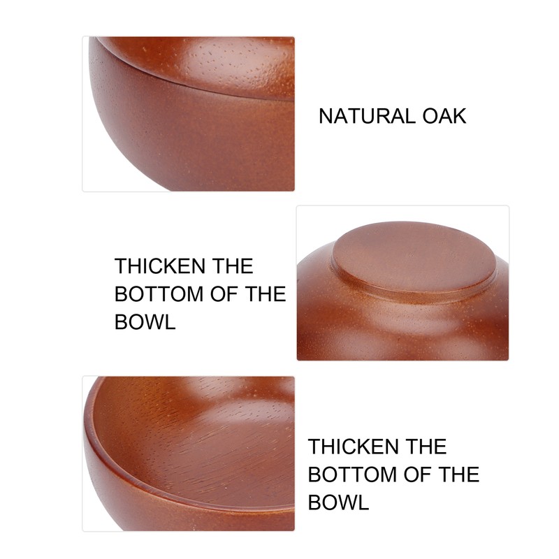 Wooden Shaving Bowl Men Shaving Cream Foam Bowl with Lid
