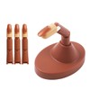 Sarini 3 Pieces Adjustable Practice Fingers, 100 Pieces Replaceable Nail