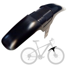 Mudhugger Mud Guard for Mountain Bikes - Long Evo Front Bike Mudguard for 27.5"-29" Full Suspension, L515mm x W90mm, Universal Fit, Fixings Included. Suitable Mountain, Racing & Hybrid Road Bikes