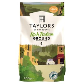 Taylors of Harrogate Rich Italian Ground Roast Coffee, 200g