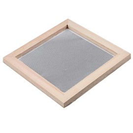 ANCLLO Antique Paper Making Method Wooden Paper Making Craft Paper Making Frame Strainer for Craft Supplies 20x20cm