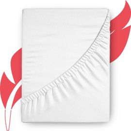 Ashton Sheets Luxury Egyptian Cotton Twin XL Deep Pocket Fitted Sheet - 1000 Thread Count White Twin XL Fitted Sheet, Soft, Sateen Weave, Extra Long Staple Fitted - Fits Upto 18" Deep Mattress