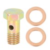 X AUTOHAUX Metric Thread M10 x 1.5 mm Hollow Bolts