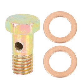 X AUTOHAUX Metric Thread M10 x 1.5 mm Hollow Bolts Brake Fitting Adapter