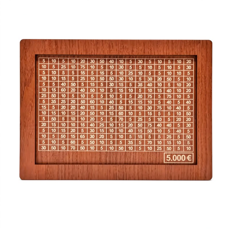 Wooden Money Saving Box for Personal Savings Goals – Reusable