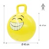 Jamara 460457 - Palla per saltare Smile giallo 450mm -