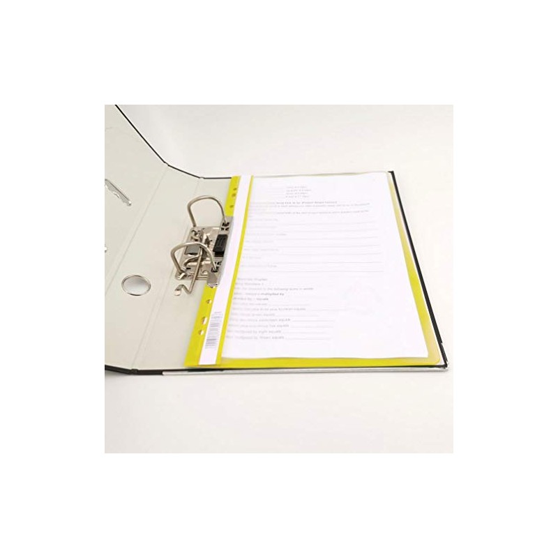 D.RECT Lux PP File Folder A4 with Perforation Strong Polypropylene