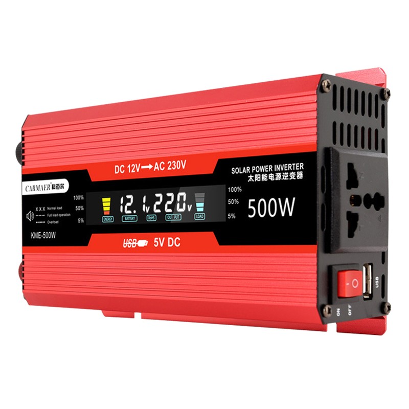 500W Car Power Inverter 12V to 110V AC Converter Solar