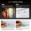 MEKKLEON Under Cabinet Lights Remote Control,2 Pack Magnetic Dimmable Closet