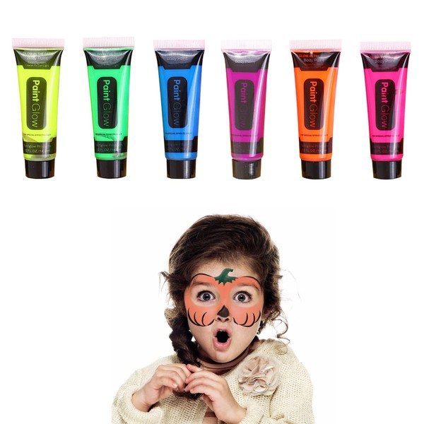UV Body Paint Black Light Fluorescent Make-Up Body Painting Neon Colours Luminous Colours