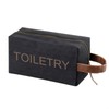 ArtCentury Toiletry Bag for Men, Mens PU Leather Toiletries Travel