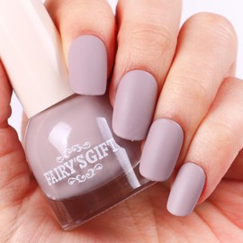 Major Dijit Matte Nail Polish Quick Dry Nail Lacquer for Nail Art Varnish, Mist Effect Matte Finish Velvet Nail Polish, 0.35 fl oz (Soft Brown-01, 10 ML)