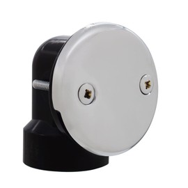 Westbrass Tip Toe Sch. 40 ABS Plumber's Pack with Two-Hole Elbow, Polished Chrome, D534-26