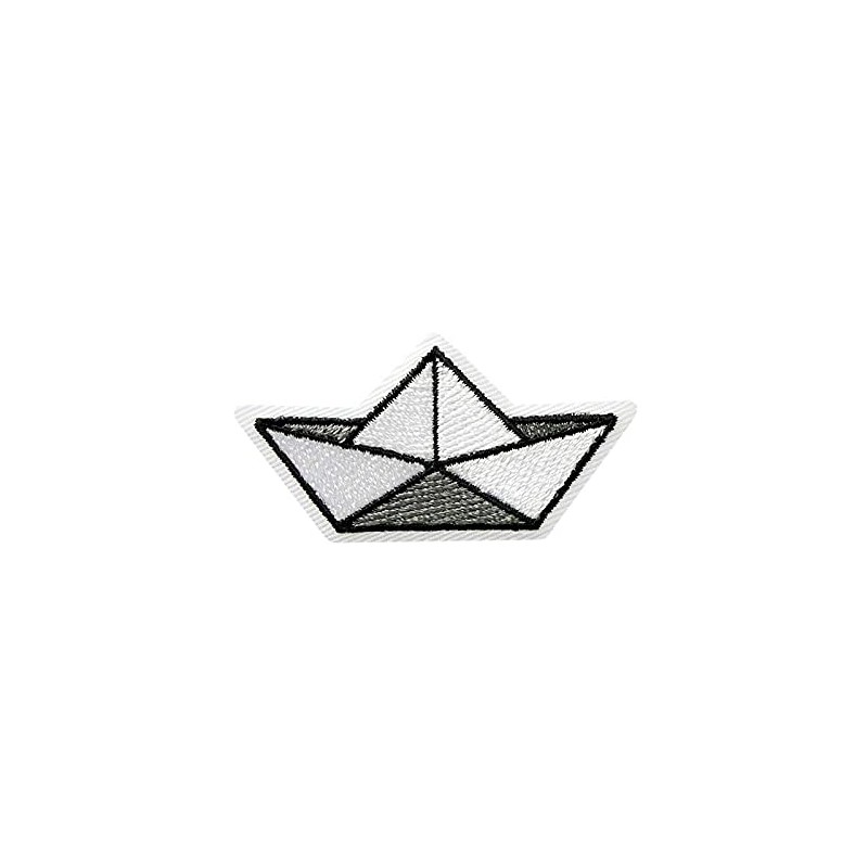 Mono-Quick Iron-On Patch Origami Boat Folding Boat 5.0 cm x