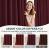 Turquoize Burgundy Blackout Curtains Solid Rod Pocket and Back Tab