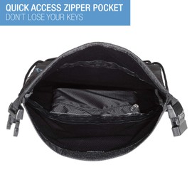 Lewis N. Clark WaterSeals Lewis N. Clark Cinch Locking Backpack | Waterproof Drawstring Bag | Anti-Theft Combination Lock | For Men & Women | Black