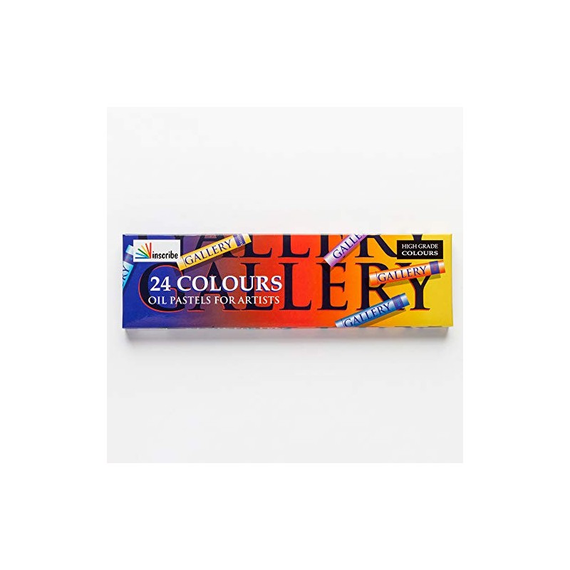 Inscribe Gallery Oil Pastels - Assorted Colours, Pack of 24