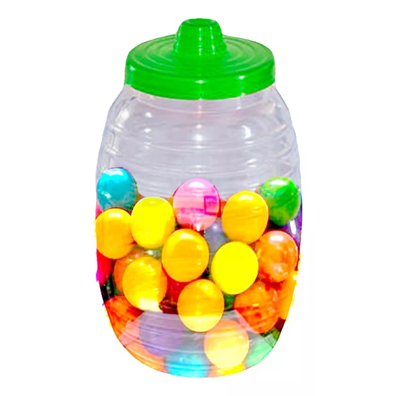 MDJ Mini Vitrolero De Plastico/dulcero 2 Lts Con Tapa 8