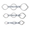 Double Ear Pipe Tube Clips Clamps Hose Fuel Clamp Hydraulic