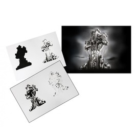 UMR-Design Step by Step Airbrush Stencil Template AS-115 M ca. 5,11" x 3,95"
