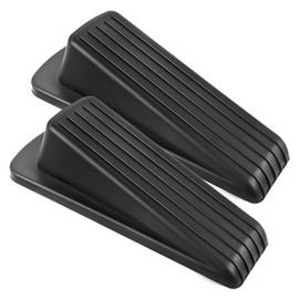 JZWBLILY Topes de puerta para la parte inferior de la puerta en el piso, cuña de tope de puerta de goma premium, topes de puerta apilables resistentes
