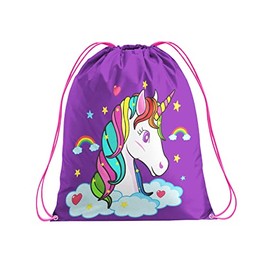 Artexia Swimming Bags for Kids - Drawstring Bags for Children - Ideal PE Bags for School for Girls - Gift Idea - Kids Drawstring Bag, Swim Bag Kids, Drawstring Gym Bag for Kids (Unicorn 2)