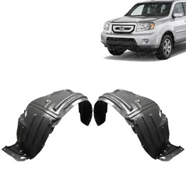 Vantage Auto Parts - Front Fender Liners Set Compatible with Honda Pilot 2009-2011 | DIRECT REPLACEMENT | Driver and Passenger Side | Plastic | ‎74101SZAA00 74151SZAA00 | ‎HO1249135 HO1248135