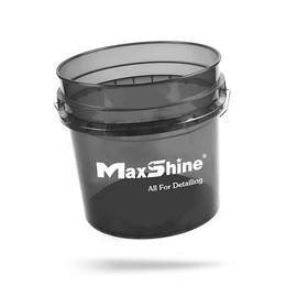 Maxshine 3.5gal Universal Black Detailing Bucket – Car Wash Bucket for Scratch-Free Cleaning, Garage Storage & Organization – Holds Soap, Foam Cannon, Microfiber Towels & More