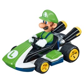 Carrera 64034 Mario Kart - Luigi 1:43 Scale Analog Slot car Vehicle for GO Electric and Battery Slot car Racing Track Sets