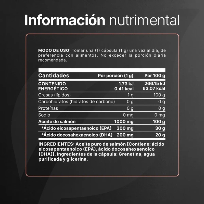 Omega Salmón Cápsulas Epa Dha Salmon Oil Life