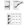 bricoleva.it Steel Folding Arm Hinged Hinged Door Cabinet Furniture -